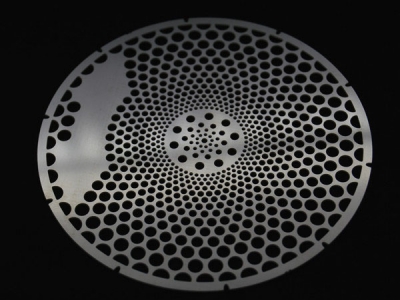 Photo etched precision stainless steel rear filter mesh for hair drier