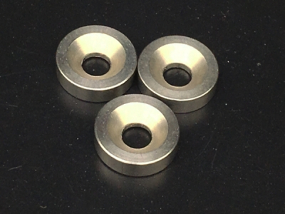Zinc plated steel countersunk washers for screws with magnetic